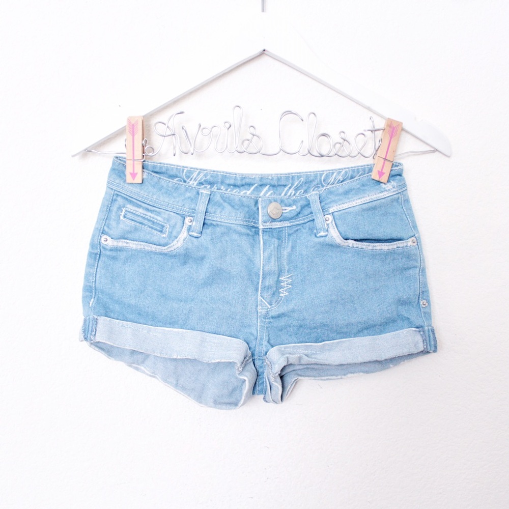 Married to the Mob Light Blue Denim Jean Shorts